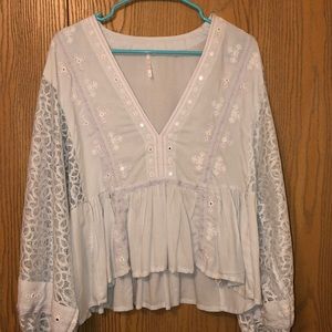 Free People flowy pirate shirt